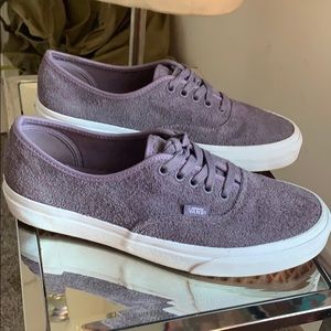 Authentic (Hairy Suede) Purple Sage Vans